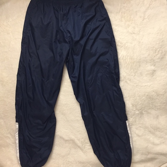 SOLD! NIKE  Navy Blue/White Mens XL Wind Pants - Picture 6 of 8